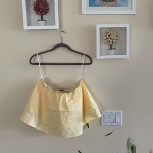 strapless flowy tube top from aritzia